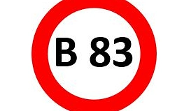 Schild B 83