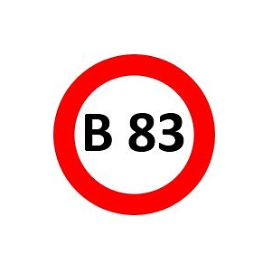 B 83 Schild B 83 © Samtgemeinde Bodenwerder-Polle