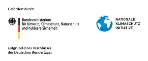 Logo Klimaschutz Die Logokombination der Nationalen Klimaschutzinitiative (NKI) zeigt das NKI-Logo neben dem Logo des Bundesministeriums für Umwelt, Klimaschutz, Naturschutz und nukleare Sicherheit. © Bundesministerium für Umwelt, Klimaschutz, Naturschutz und nukleare Sicherheit (BMUKN)
