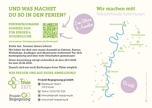 Rückseite Flyer A5 Ferienzeit&nbsp;&copy;&nbsp;Projekt Begegnung gGmbH