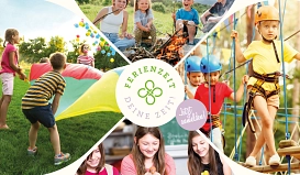 Vorderseite Flyer A5 Ferienzeit